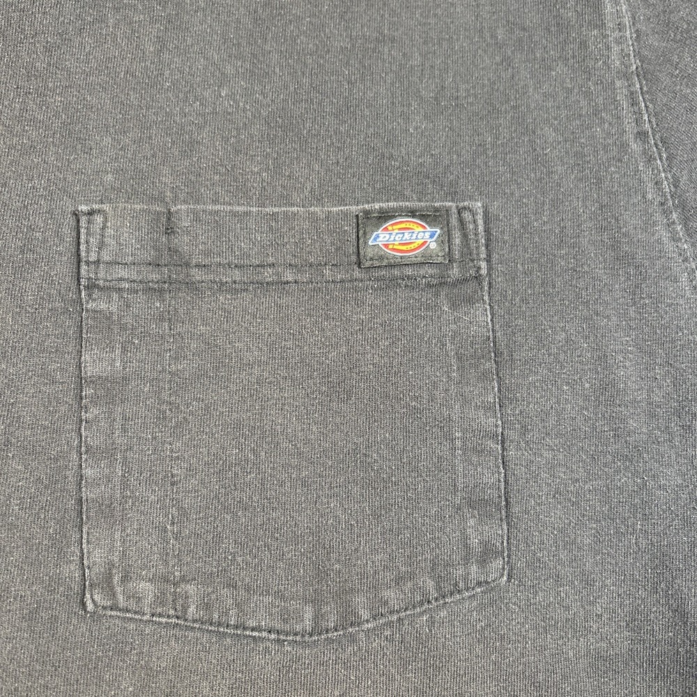 Dickies Shirt Mens 3XL Blue 100% Cotton Henley Long Sleeve distressed Y2K ๐ฅ - Picture 3 of 8